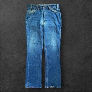 Levi's 517 Jeans Mens 35x33 Bootcut Medium Wash Denim Made in USA Strauss